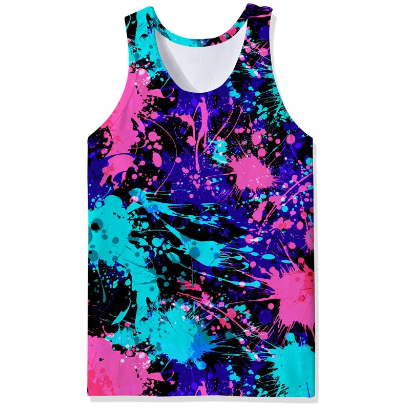 Tropical Tank Top Men boys Sleeveless vest