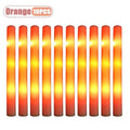 10PCS Sponge Glow Stick Light Up Neon Fluorescent LED Flashing Bar for Event Support and Cheer Night Party Light Stick