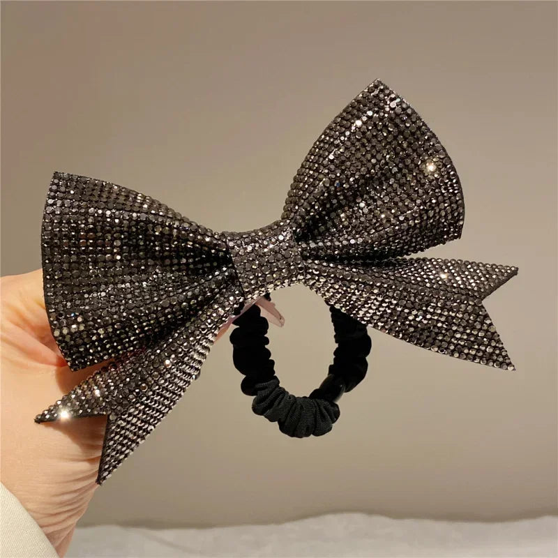 Shiny Bow Elastics Hair Tie bobble