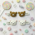 Teddy bear Hair Clips for Girls  Relax Bear Hairpin Women Bangs Bobby Pin Fashion Duckbill Clip Kids Hairs Ornaments Gift pretty baby girls toddler