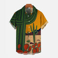 Cactus Shirt Men Print  Hawaiian