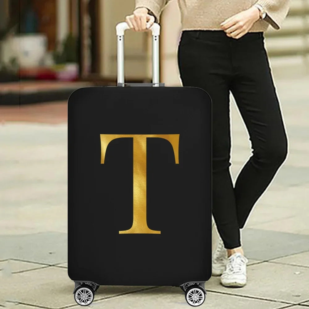 Fashion Travel Essentials Luggage Cover 26 Letters Print 18-32 Inch Holiday Traveling Accessories Trolley Elastic Suitcase Case cover