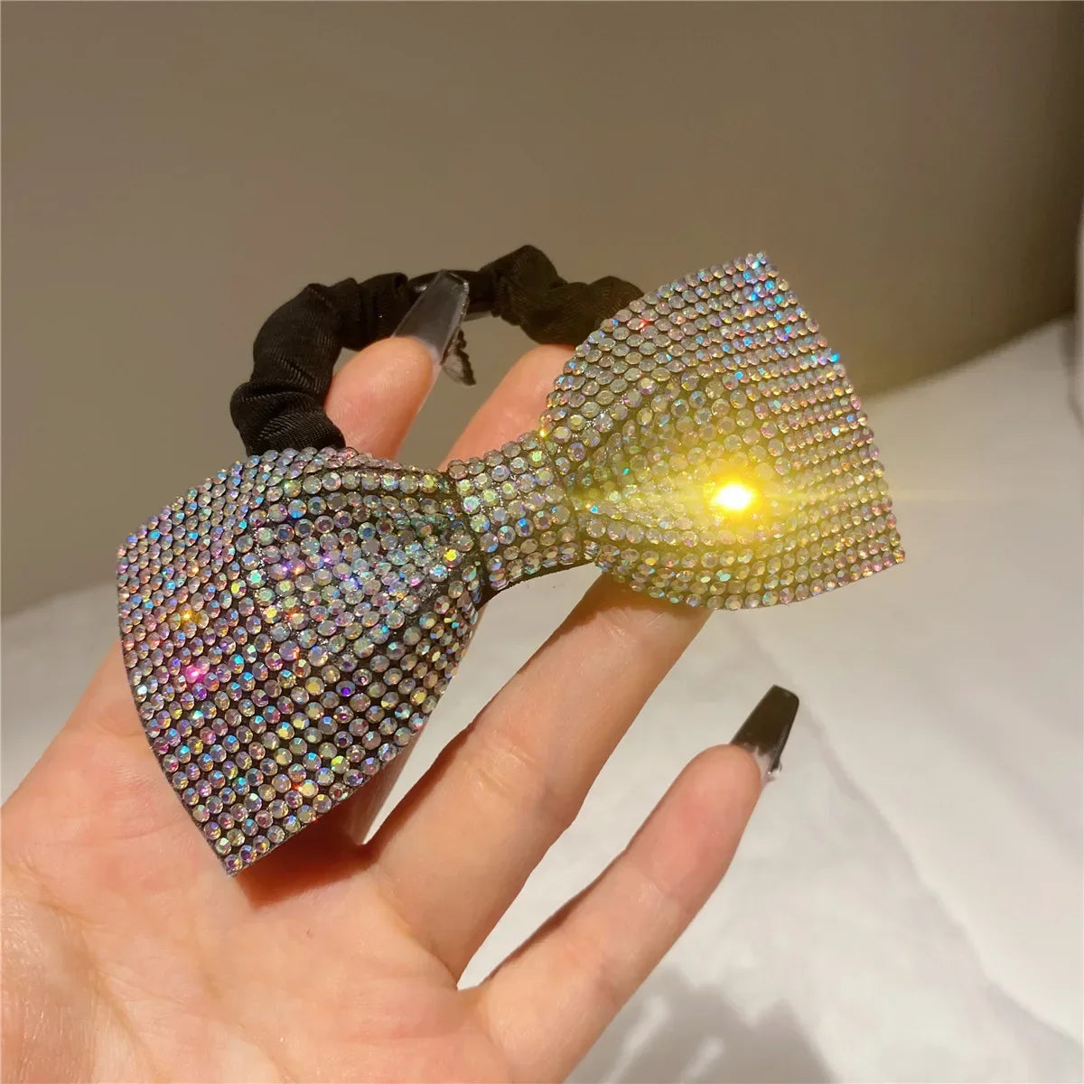Shiny Bow Elastics Hair Tie bobble