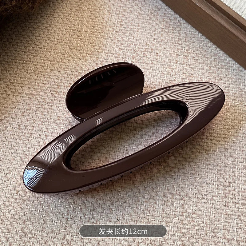 Oval Large Hair Claw Clip