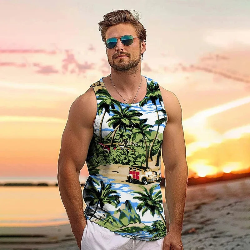 Vest tank top holiday men