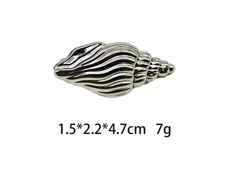 New Fashionable Europe and America Golden Starfish Shell Duckbill Hair Clip for Women Elastic Girl Hair Accessories Headwear cruise holiday beach party