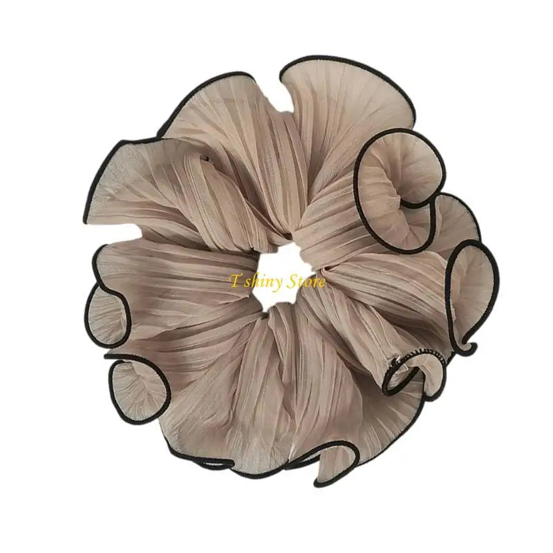 Elaborate Hair Tie for Women Hair Rings Lovely Ruched Scrunchies Oversized Hair Rope Hair Tie