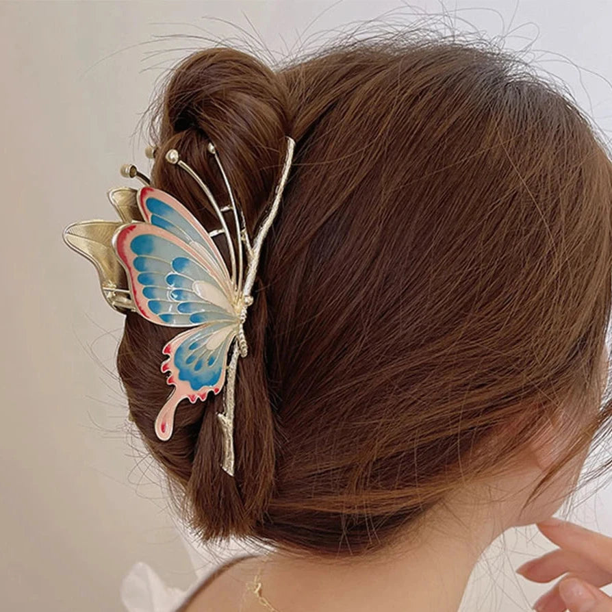 Metal Butterfly Hair Claw Clip