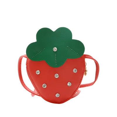 Lovely Children's Mini Shoulder Bags PU Leather Boys Girls Small Crossbody Bag Cute Cartoon Baby Kids Pink Red Coin Purse Wallet