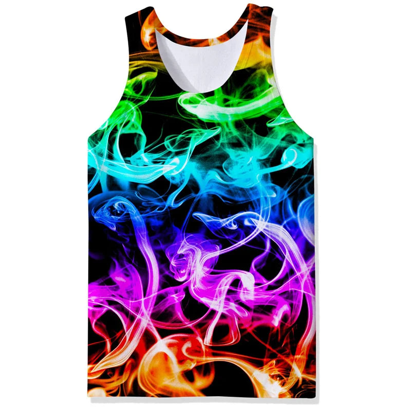 Tropical Tank Top Men boys Sleeveless vest