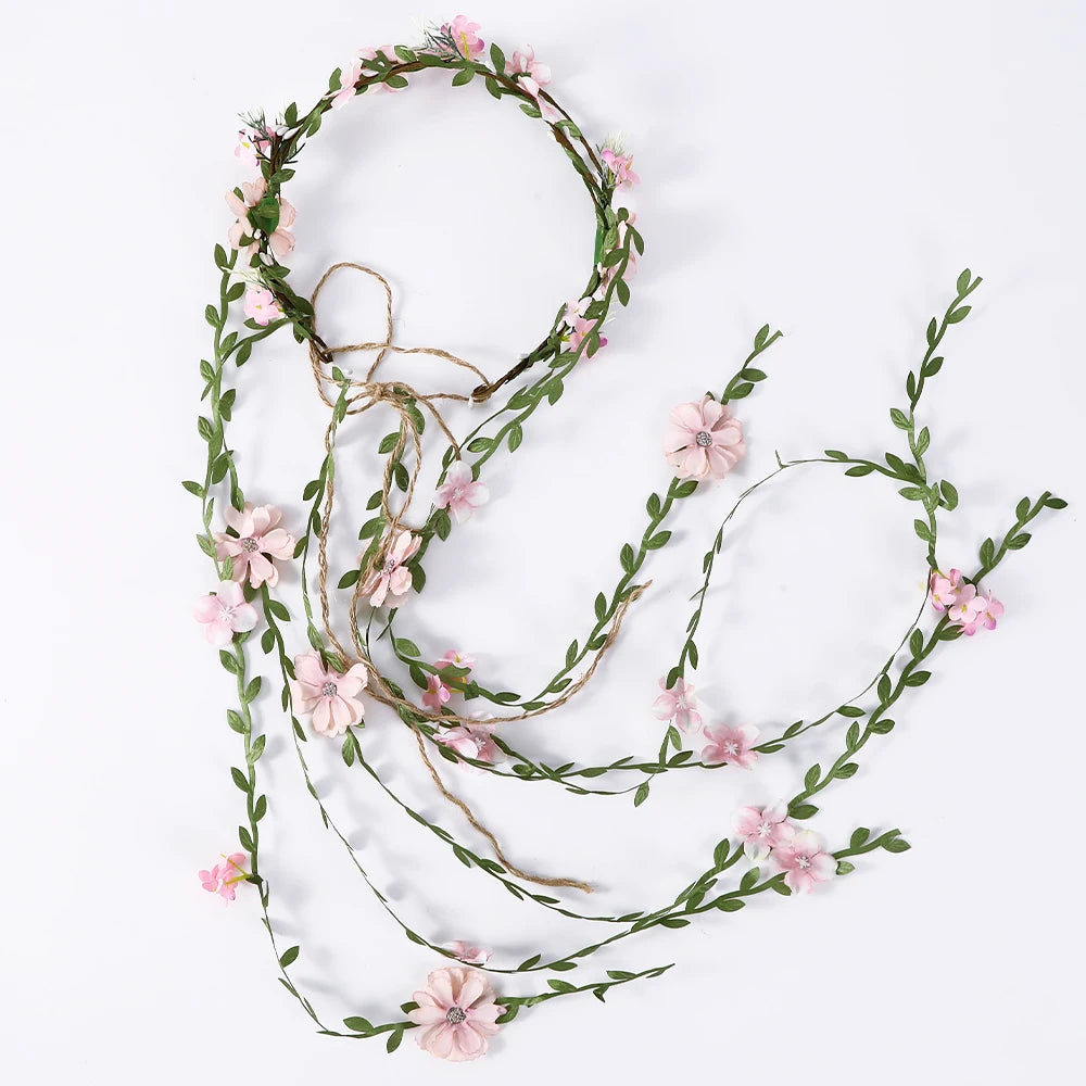 Flower Vines Crown Headband for Bride Wedding or festival
