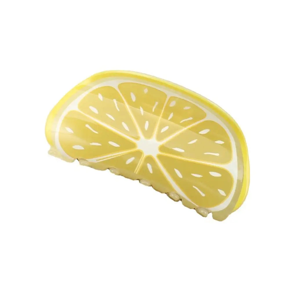 Lemon Srawberry Hair Crab Clip Kiwifruit Ponytail Holder lemon fruit  Watermelon Hair Clips Women Shark Clip Fruits Hair Claws ideal for holidays and summer or a cruise