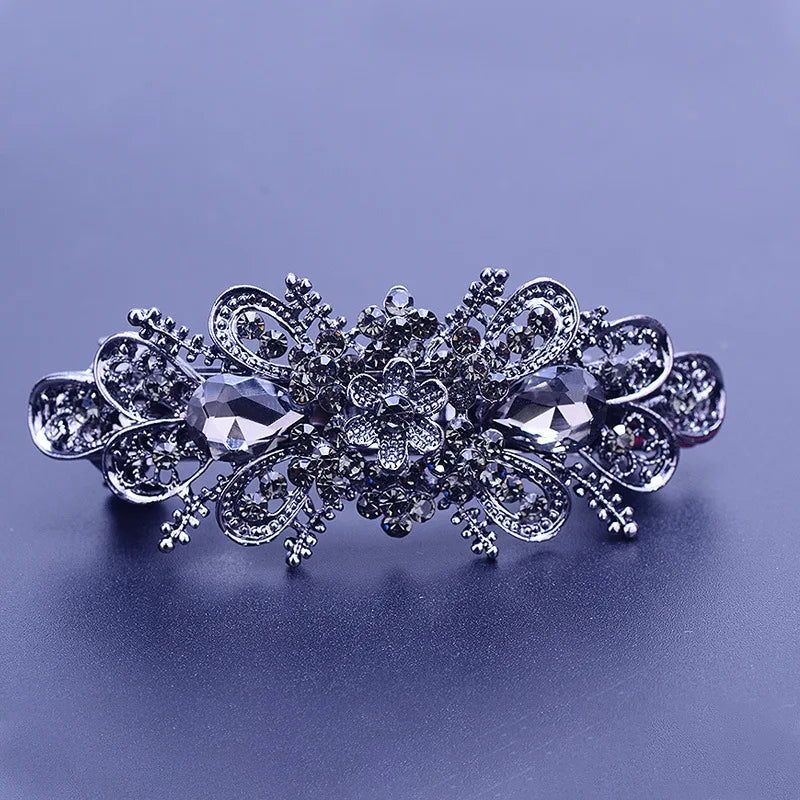 Hair Clip  Colourful Crystal Butterfly Spring Hairpin Clips half up / half down hair