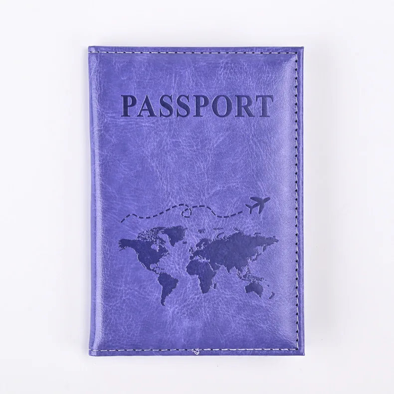 Colorful PU Passport Holder Ticket Passport Covers Travel Passport Protective Cover ID Credit Card Holder Travel Accessories