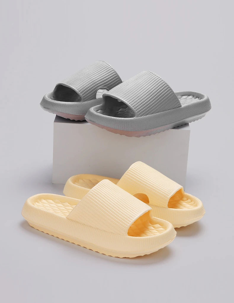 New Soft Platform Slippers for Women 2024 Summer Thick Bottom Cloud Slides Woman EVA Light Non-Slip Flip Flops Plus Size 45