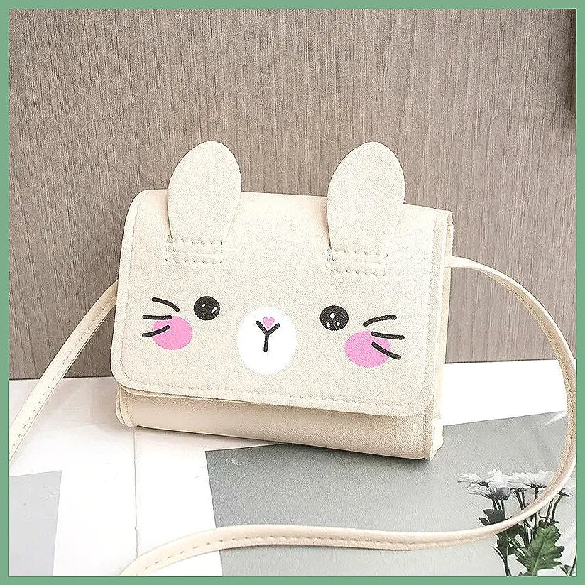 Kids Mini Handbag, Cute PU Shoulder Bag for Girls, Princess Coin Purse Wallet for Baby