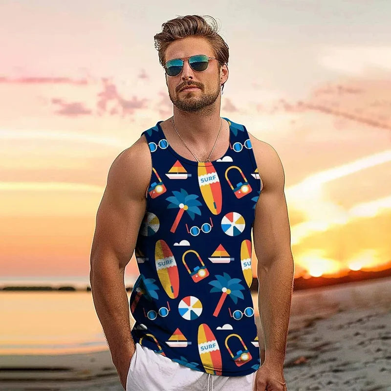 Vest tank top holiday men