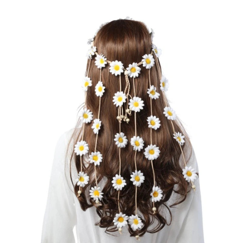 Daisy Sunflower Headband Floral Crown Hairband  festivals