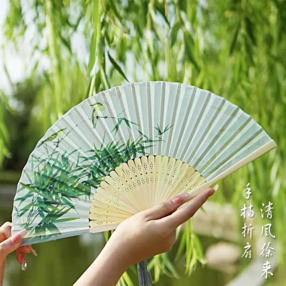 Bamboo Chinese Style Folding  Hand Fan