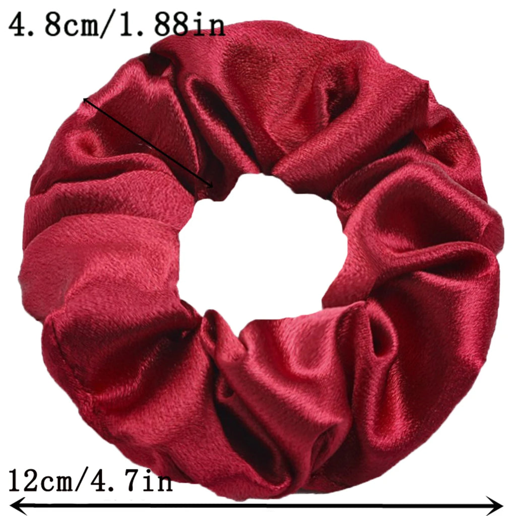 6 x  red hair Scrunchies