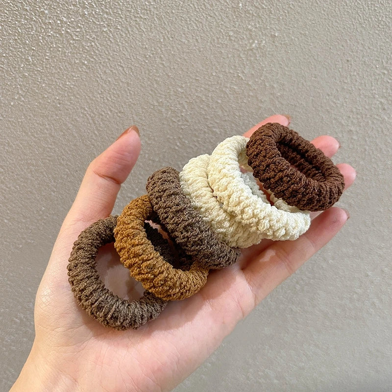 6Pcs/Set Women Hair Scrunchies Girls Elastic Hair Bands Children Headbands Hair Gum Tie Hair Accessories Party Birthday Gifts