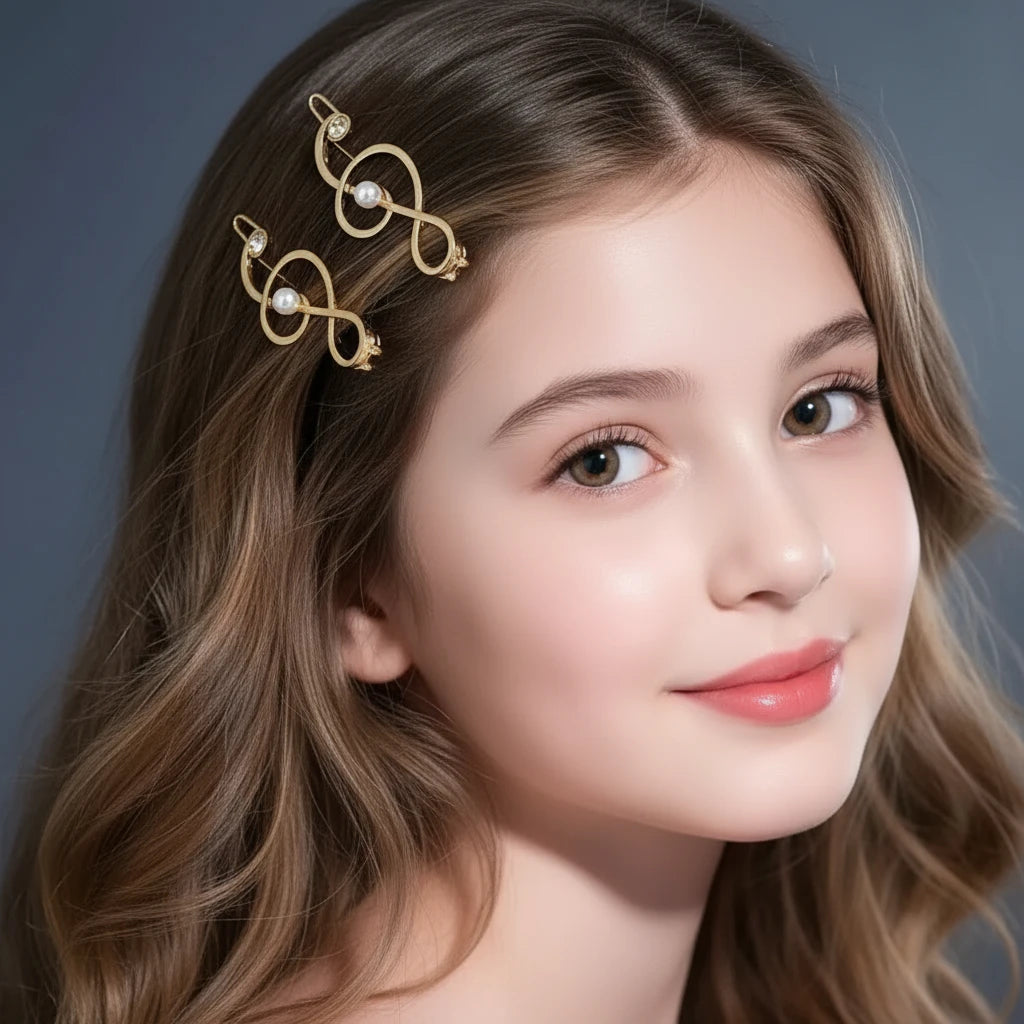 Elegant Music Note Hair clip ideal gift for music teacher or musician, Gold Silver Colour Metal Hairpins Women Girls Rhinestone Side Barrettes Daily Use Wear very pretty
