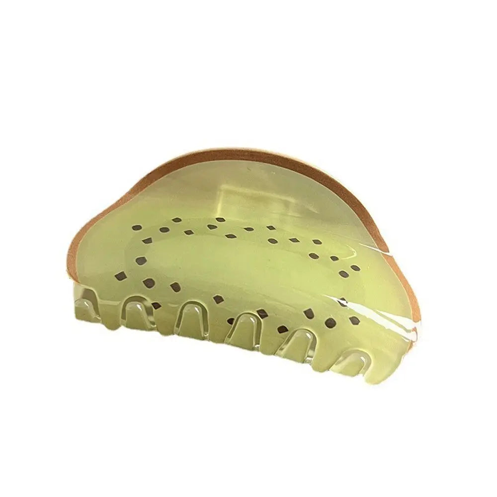 Lemon Srawberry Hair Crab Clip Kiwifruit Ponytail Holder lemon fruit  Watermelon Hair Clips Women Shark Clip Fruits Hair Claws ideal for holidays and summer or a cruise