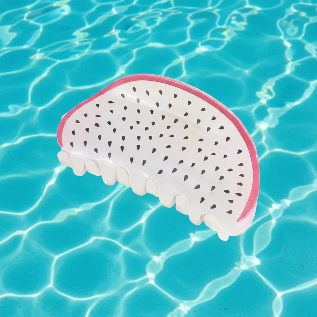 Lemon Srawberry Hair Crab Clip Kiwifruit Ponytail Holder lemon fruit  Watermelon Hair Clips Women Shark Clip Fruits Hair Claws ideal for holidays and summer or a cruise