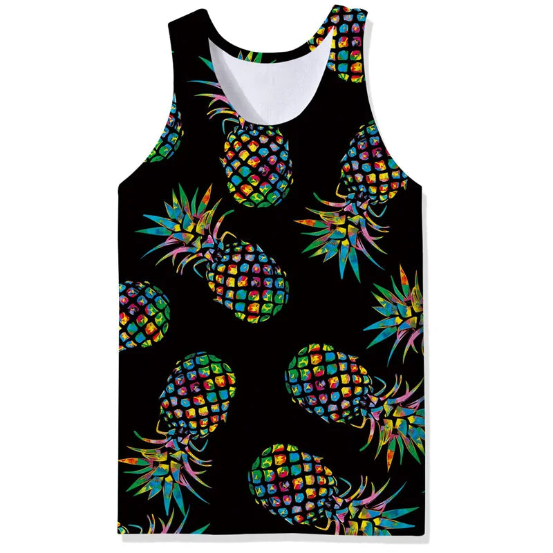 Tropical Tank Top Men boys Sleeveless vest