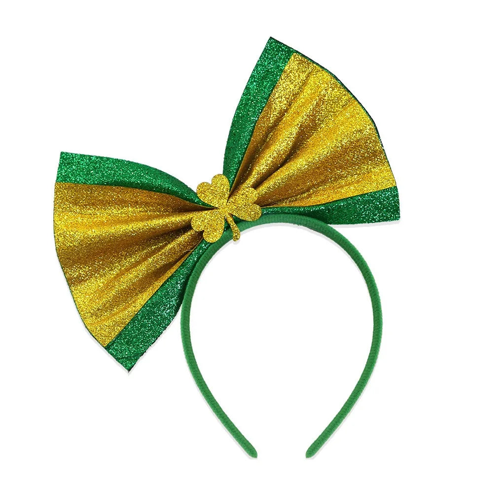 Fun St. Patrick's Day Headbands for Women Irish Festival Shamrock Party Headpiece Hair Accessories Unisex top of the morning to you  fancy dress