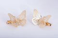 Shiny Butterfly Hair Clips Metal Golden Butterfly Hairpin Bridal Headpiece Bobby Pins Headdress Jewelry Styling Accessories Tool