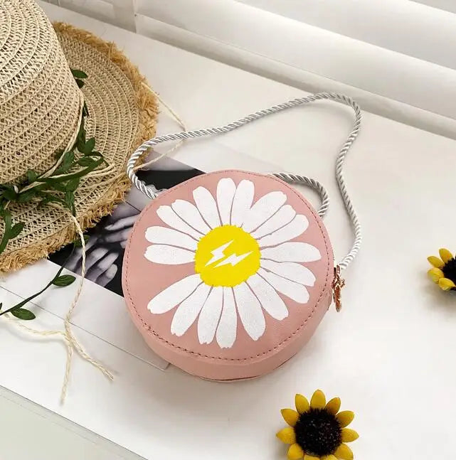 Lovely Children's Mini Shoulder Bags PU Leather Boys Girls Small Crossbody Bag Cute Cartoon Baby Kids Pink Red Coin Purse Wallet