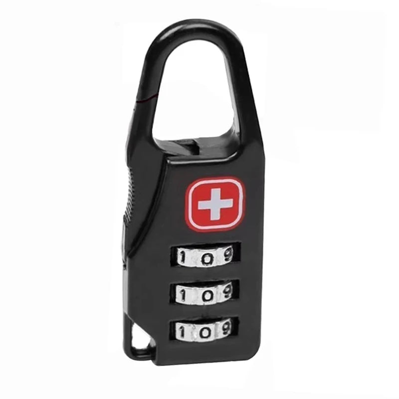 Outdoor Backpack Handbag Zipper Lock Anti Theft Portable Mini Combination Code Number Lock for Travel Backpack Accessories