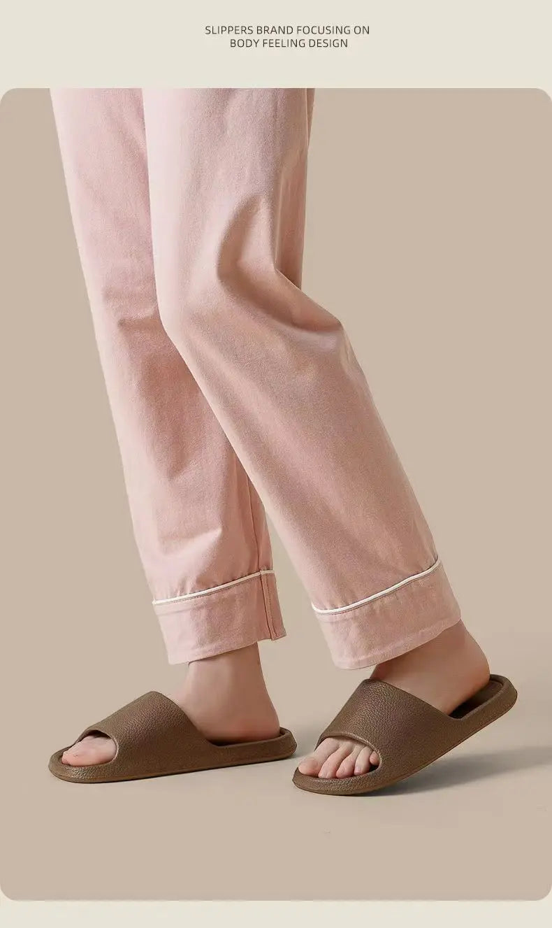 Fashion Women Slippers Summer Flat Lightweight EVA Home Bathroom Slippers Comfort Massage Couples Indoor Slides Shower Shoes sliders