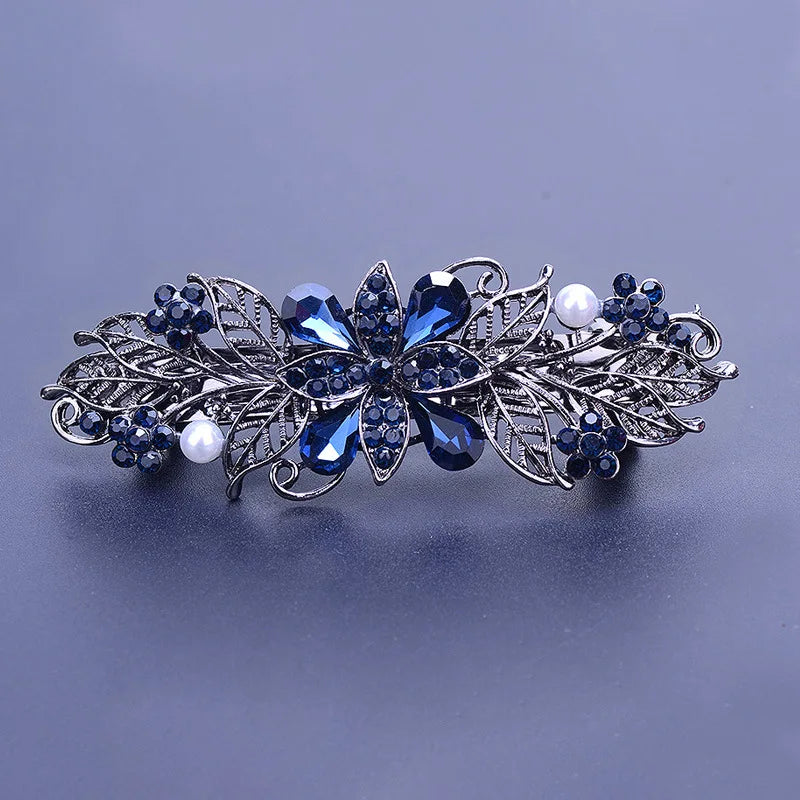 Hair Clip  Colourful Crystal Butterfly Spring Hairpin Clips half up / half down hair