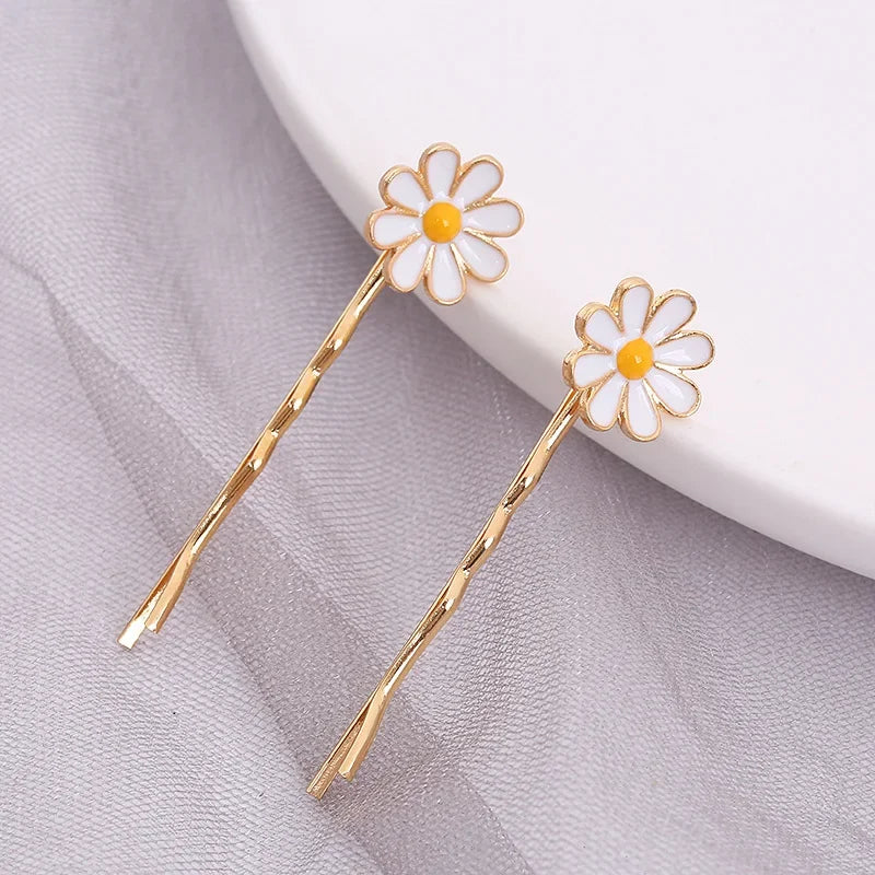 flower Daisy Hair slide clip