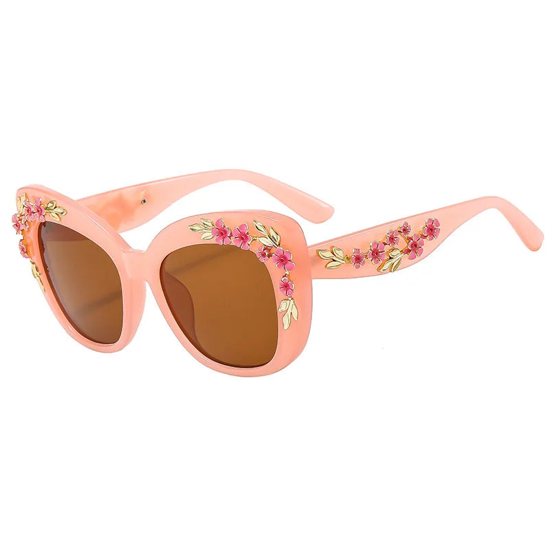 Flower Sunglasses Women Pink