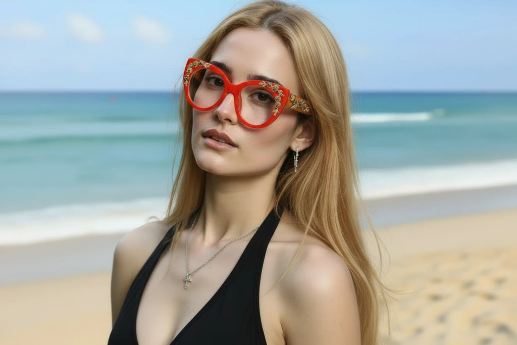 UV400 Floral Design Sunglasses