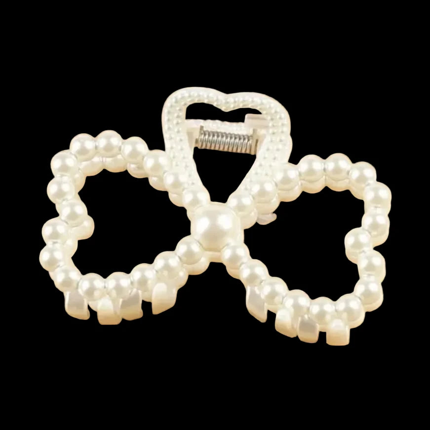 Imitation Pearl Hairpins Geometric Hair Claws Bath Large Claw  Clip S Clip Back Head  Hair up Clip Women Hair heart love Accessories so pretty and elegant cruise ship. Party holiday