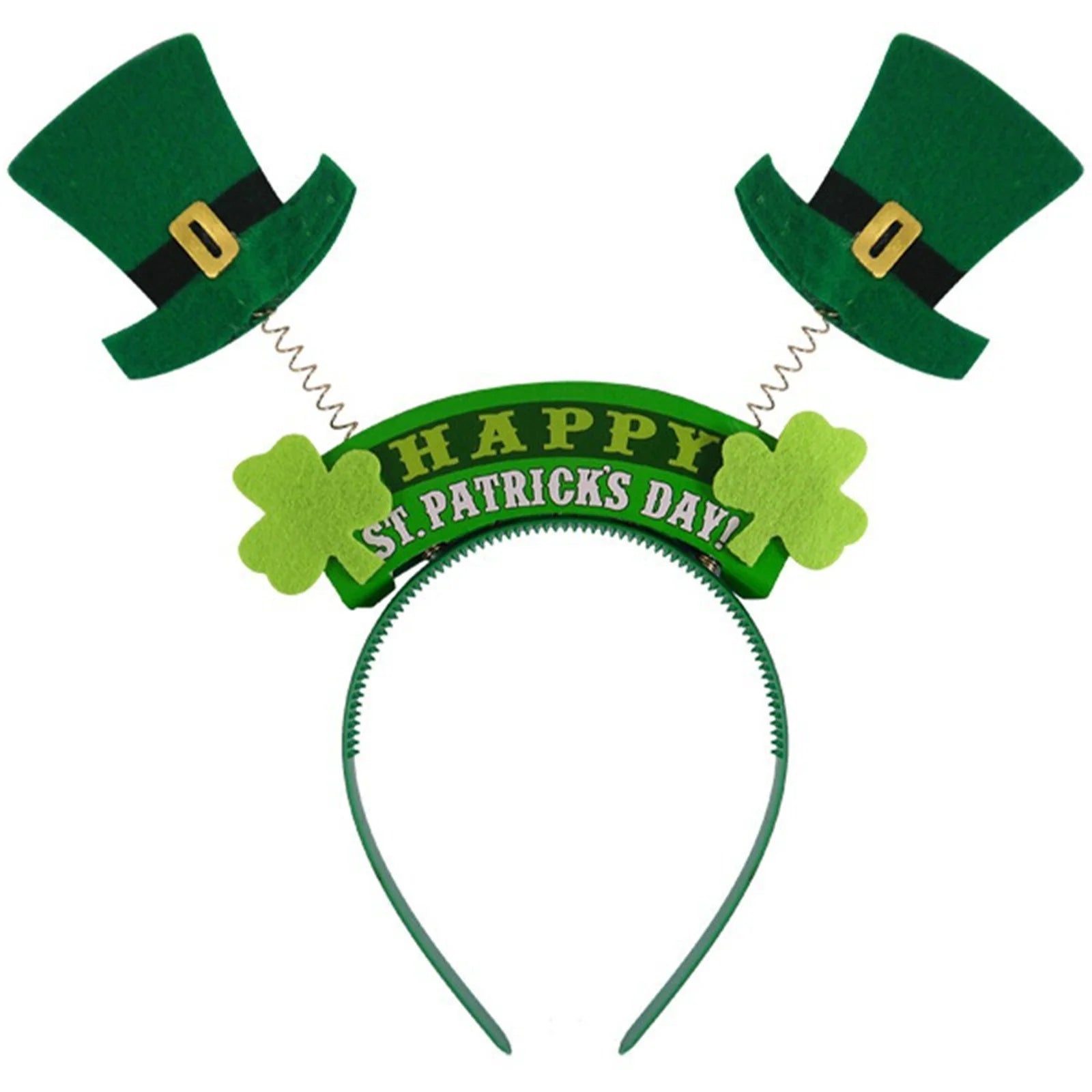St. Patrick's Day Ladies Fashion Headbands Kid Girl's Cute Hair Ties Festive Party Decorative Hair Hoops Hair Accessorries 4 leaf clover luck of the Irish
