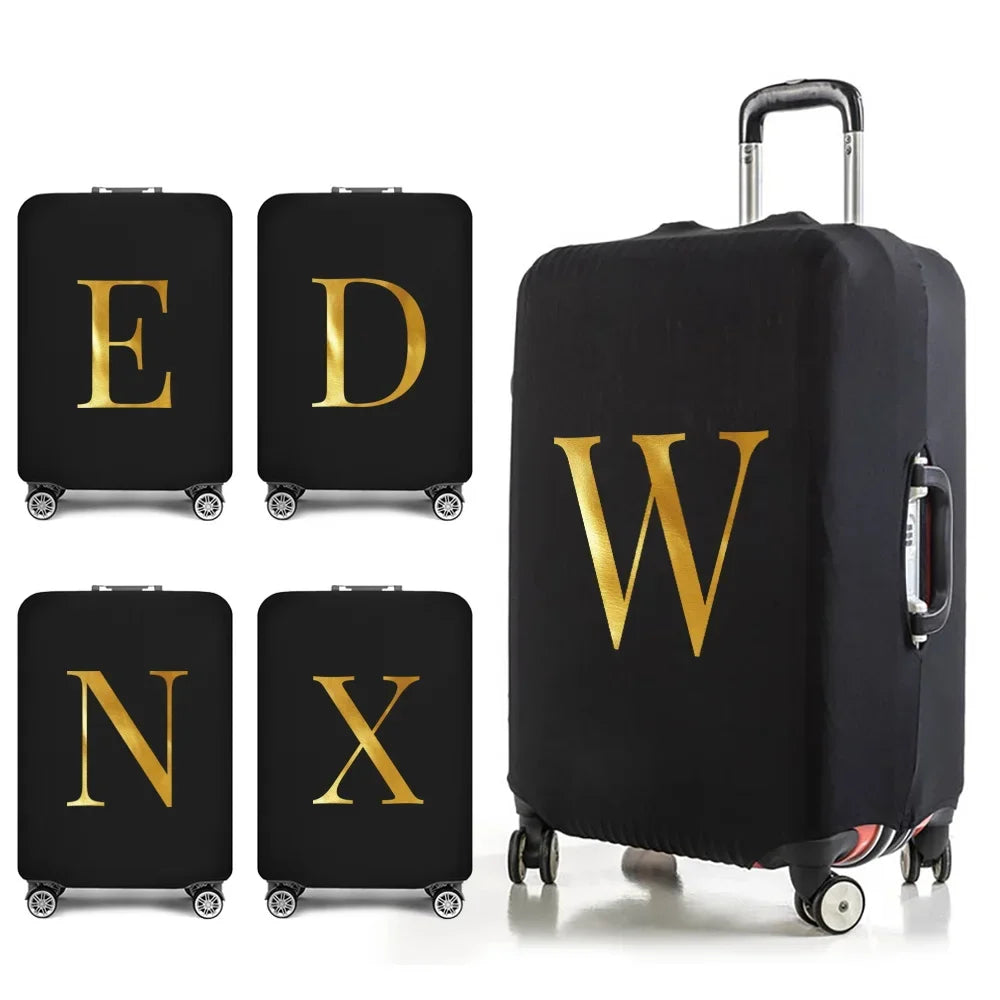Fashion Travel Essentials Luggage Cover 26 Letters Print 18-32 Inch Holiday Traveling Accessories Trolley Elastic Suitcase Case cover