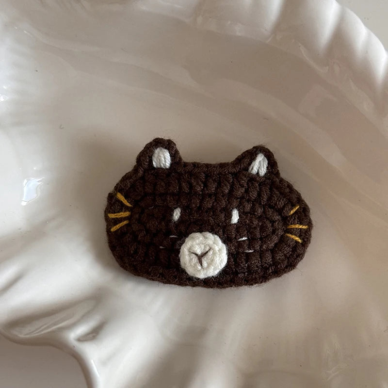 Crochet Hair Clip sausage dog Dachshund or cat