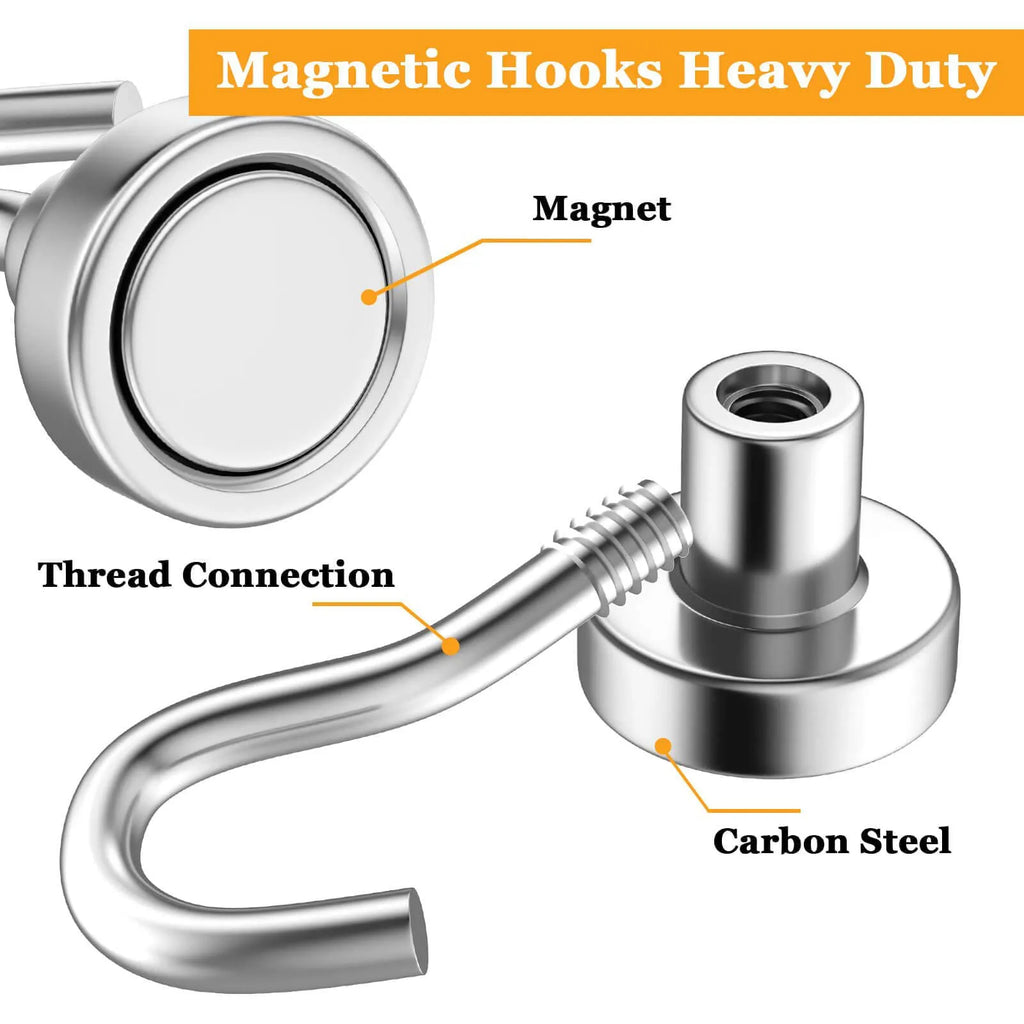 Magnetic HooksD20mm,  Magnetic Hook Heavy Duty for Hanging,   Magnet Hooks, for Cruise Ship Camping Grill Kitchen Garage Wall perfect for extra space hanging extra clothes up  suits etc on cruises in cabin