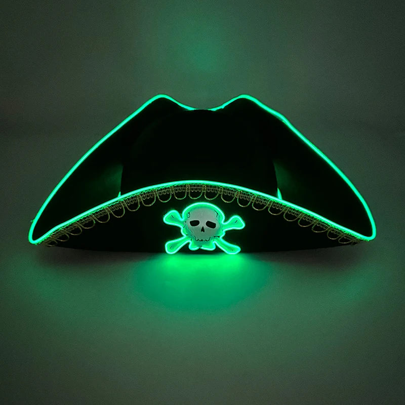 LED Glowing Cowgirl boy Hat Neon Luminous Bride Hat For Holiday Light Up Supplies Fluorescent Party Props Bachelorette Party Hat