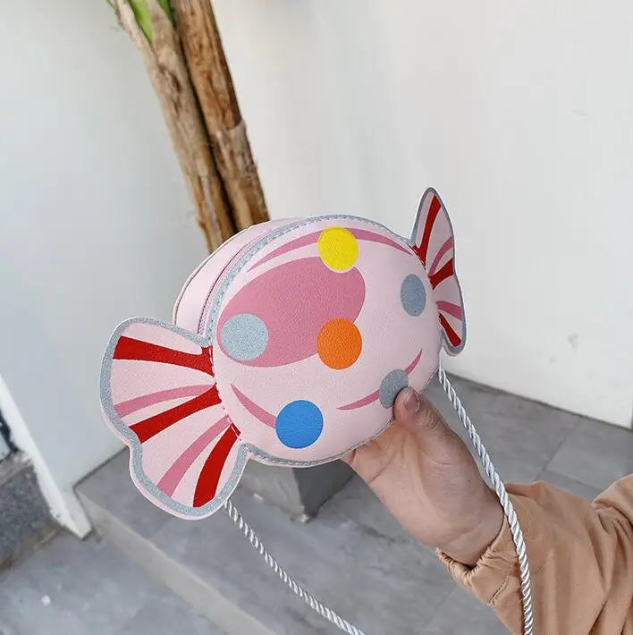 Lovely Children's Mini Shoulder Bags PU Leather Boys Girls Small Crossbody Bag Cute Cartoon Baby Kids Pink Red Coin Purse Wallet