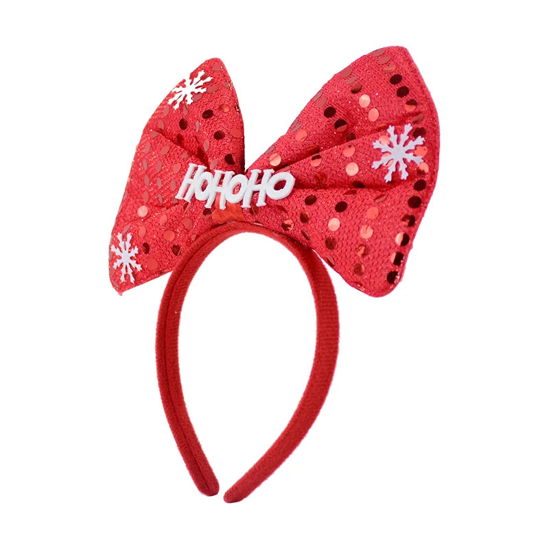 Cartoon Christmas Headband Santa Claus Elk Xmax Tree Hair Accessories Adult Kids 2024 Christmas Decoration Navidad New Year Gift fancy dress headbands