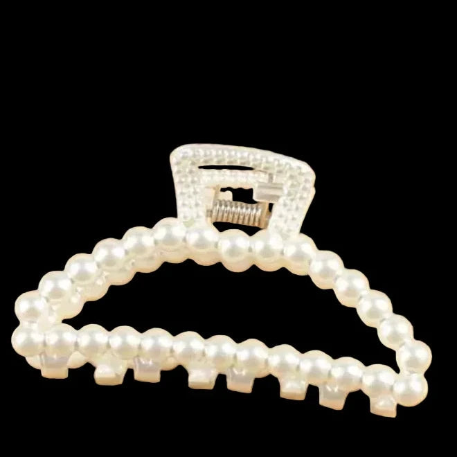 Imitation Pearl Hairpins Geometric Hair Claws Bath Large Claw  Clip S Clip Back Head  Hair up Clip Women Hair heart love Accessories so pretty and elegant cruise ship. Party holiday