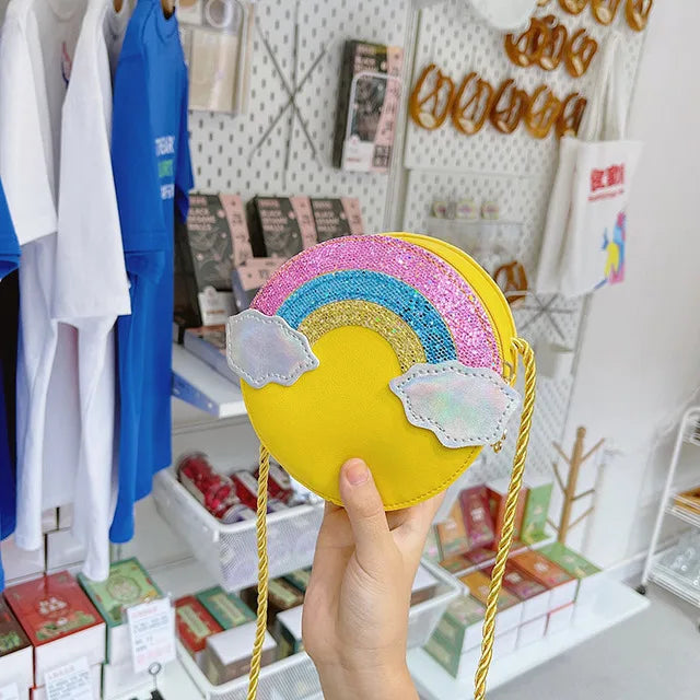 Lovely Children's Mini Shoulder Bags PU Leather Boys Girls Small Crossbody Bag Cute Cartoon Baby Kids Pink Red Coin Purse Wallet