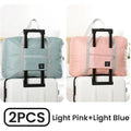2 Pack Foldable Travel Duffel Bag for Airlines Carry on Bag Weekender Overnight Hospital Tote Bag Gym Duffel Bag Women Men
