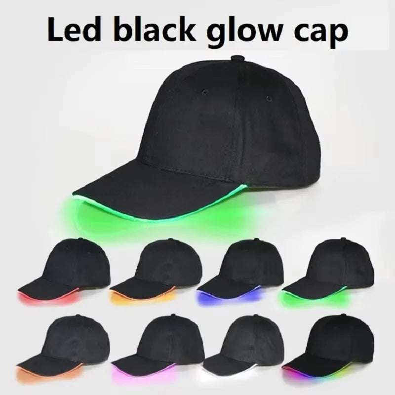 Led Hat  glow up baseball cap men festival